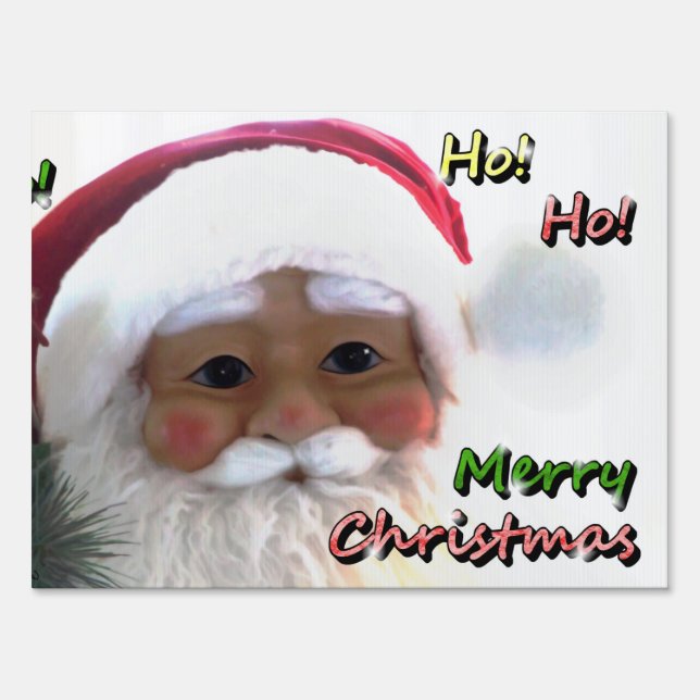 Merry Christmas Santa Clause Sign (Front)