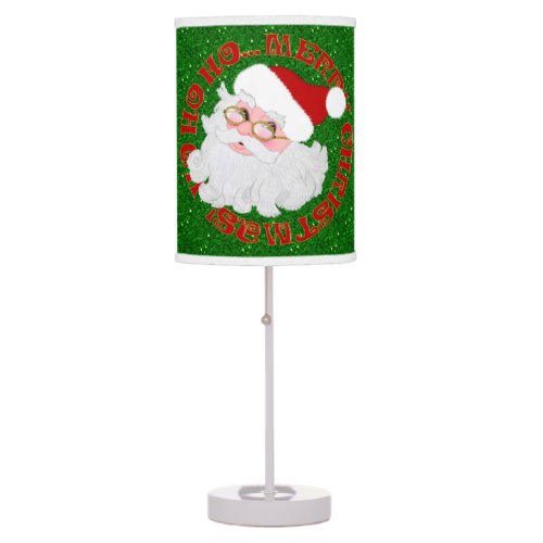 Merry Christmas Santa Face_Table Lamp
