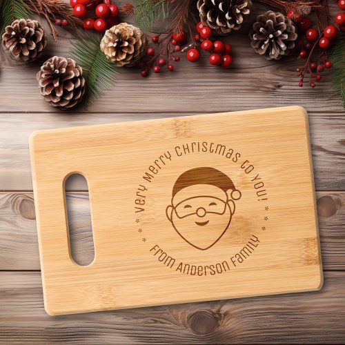 Merry Christmas Santa from Family Full Cutting Board