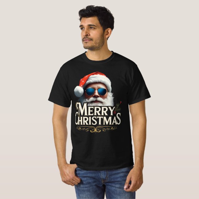 Merry Christmas Santa – Funny Holiday T-Shirt (Front Full)