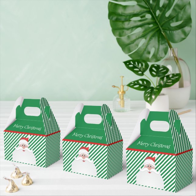 Merry Christmas Santa Gable Favor Box (Multiple)