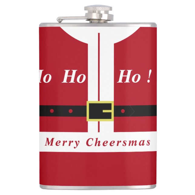 Merry Christmas - Santa - Gift For You - Cheers Flask (Front)