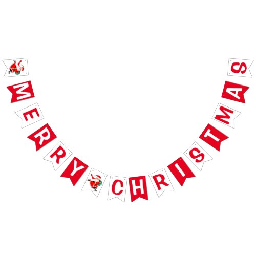 Merry Christmas _ Santa _ Gifts for Everyone _ Fun Bunting Flags
