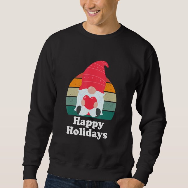 Merry Christmas Santa Gnome Elf Youth Adult Sweatshirt (Front)