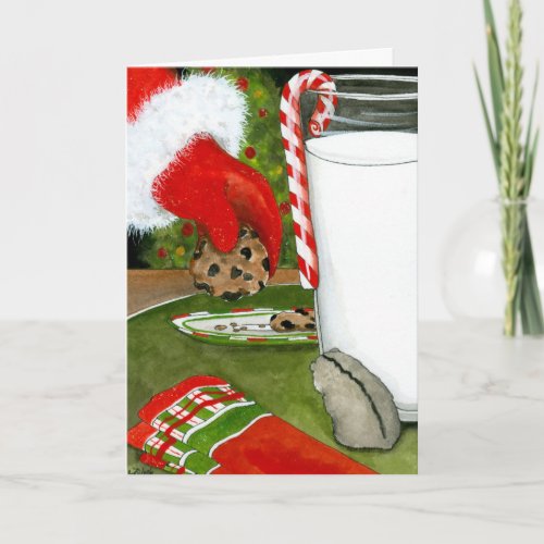 Merry Christmas Santa Hamster by Bihrle Card