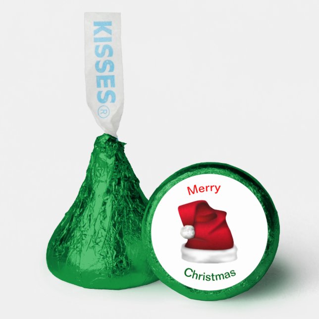 Merry Christmas Santa Hat Hershey®'s Kisses® (Front)
