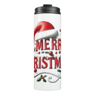 Merry Christmas Santa Hat  Thermal Tumbler