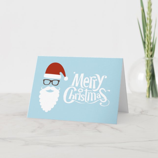 Merry Christmas Santa Holiday Card (Front)