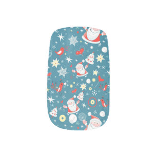 Merry Christmas Santa Love Minx Nail Art