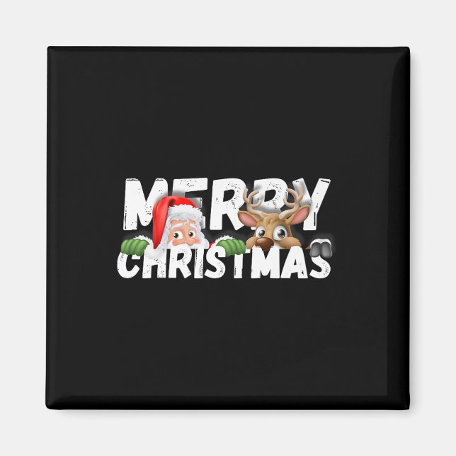 Merry Christmas Santa  Magnet (Front)