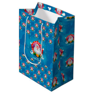 Merry Christmas Santa Medium Gift Bag