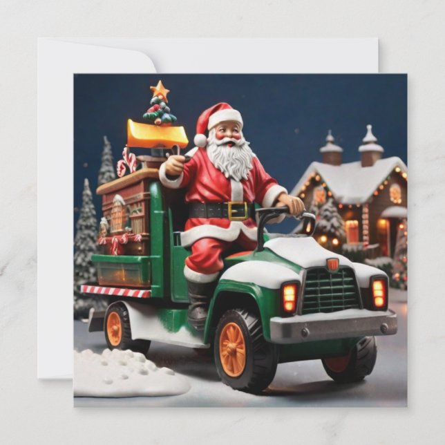 Merry Christmas Santa Note Card (Front)