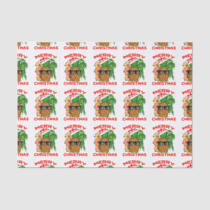 Merry Christmas Santa Pineapple Tissue Paper