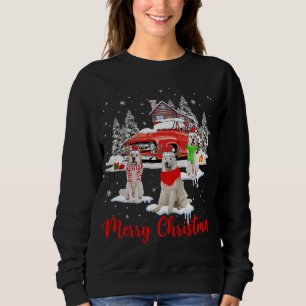 Merry Christmas Santa Reindeer Great Pyrenees With Sweatshirt
