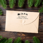 Merry Christmas Santa Reindeer Return Address Self-inking Stamp<br><div class="desc">Merry Christmas Santa Reindeer Return Address</div>