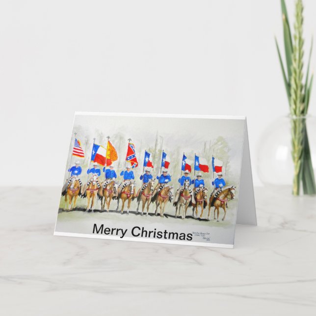 Merry Christmas Santa Rosa Palomino Club Holiday Card (Front)