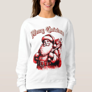 Merry Christmas Santa Sack of Presents Sweatshirt