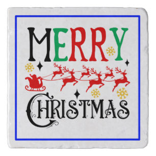 Merry Christmas Santa Sleigh-61049 T-Shirt Hoodie Trivet