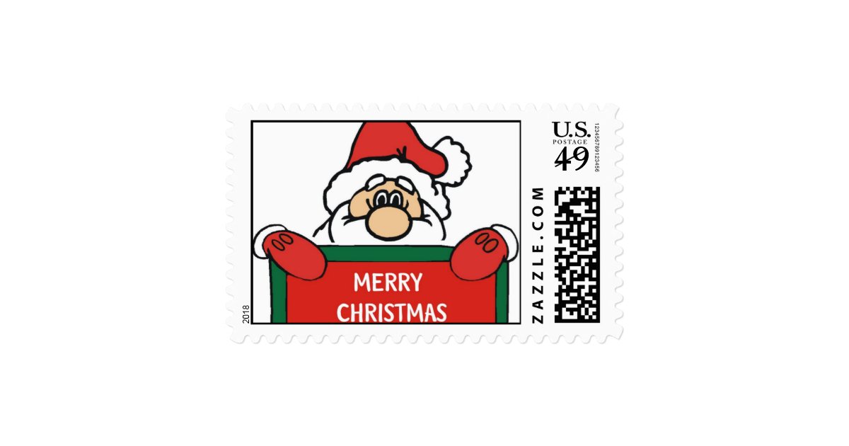 Merry Christmas Santa Stamps | Zazzle