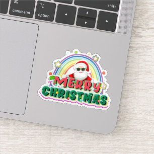 Merry christmas santa sticker 