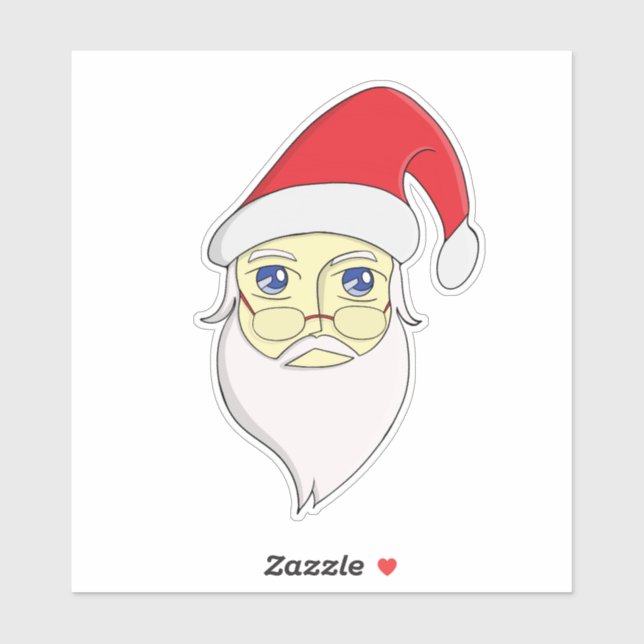 Merry Christmas Santa Sticker (Sheet)