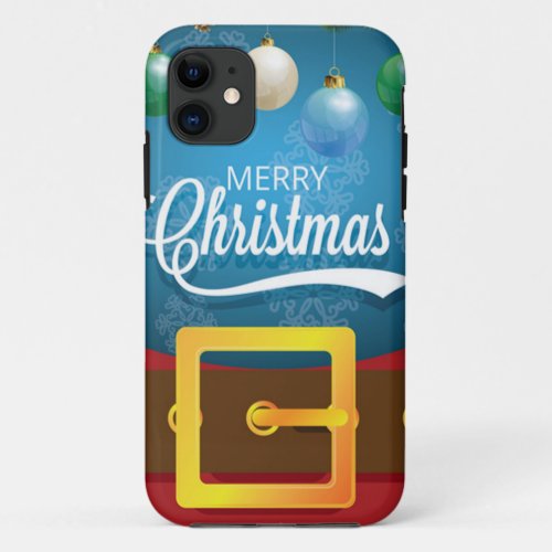 Merry Christmas Santa Suit iPhone 11 Case