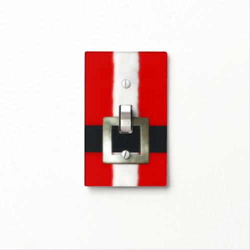 Merry Christmas Santa Suit Light Switch Cover