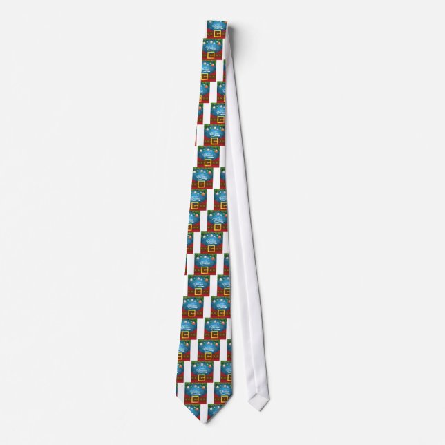 Merry Christmas Santa Suit Neck Tie (Front)