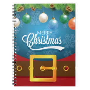Merry Christmas Santa Suit Notebook
