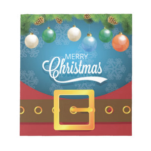 Merry Christmas Santa Suit Notepad