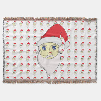 Merry Christmas Santa Throw Blanket