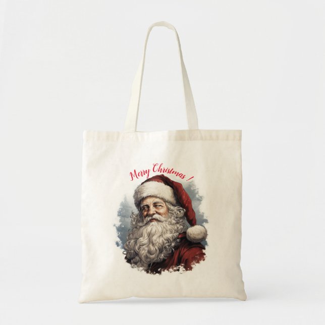 Merry Christmas Santa Tote Bag (Front)