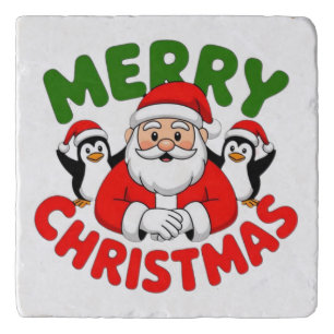 Merry Christmas Santa Trivet