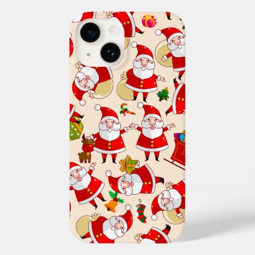Merry Christmas Santas Case_Mate iPhone 14 Case