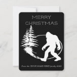 Merry Christmas Sasquatch Holiday Card