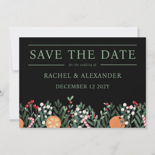 Merry Christmas Save The Date Card