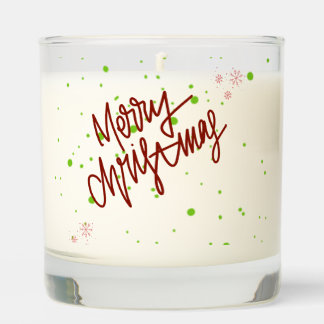 Merry christmas scented candle