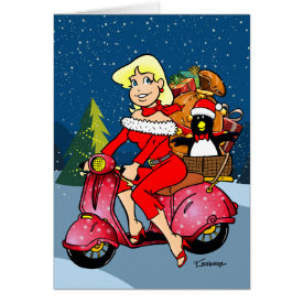 Merry Christmas Scooter Card