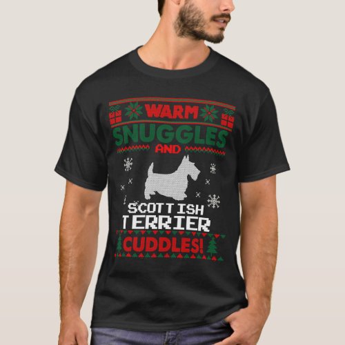 Merry Christmas Scottish Terrier Dog Ugly Christma T_Shirt