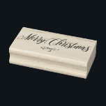 Merry Christmas Script Calligraphy text Scrapbook Rubber Stamp<br><div class="desc">Merry Christmas Script Calligraphy text Scrapbook rubber stamp</div>
