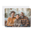 Merry Christmas Script Family Photo