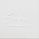 Merry Christmas Script Personalized Embosser<br><div class="desc">Add an extra touch to the envelope of your holiday cards with the simple embosser. The elegant text reads: Merry Christmas. Custom text allows you to add your name.</div>