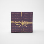 Merry Christmas Script Rose Gold Purple Plum Wrapping Paper<br><div class="desc">🎄✨ Festive Glamour: Florence Studio’s Rose Gold Purple Plum Christmas Wrapping Paper! ✨🎄 Hello, Holiday Enthusiasts and Yuletide Stylists! Are you ready to wrap your Christmas gifts in something that screams 'holiday chic'? Feast your eyes on the Merry Christmas Script Rose Gold Purple Plum Wrapping Paper from Florence Studio –...</div>