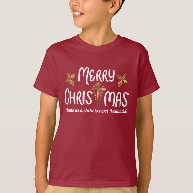 Merry Christmas Scripture T-Shirt (Front)