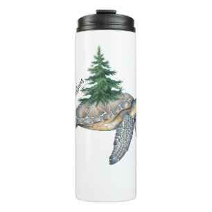 Merry Christmas Sea Turtle Thermal Tumbler