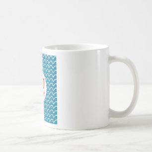 Merry Christmas Seamless Pattern Blue Texture Coffee Mug