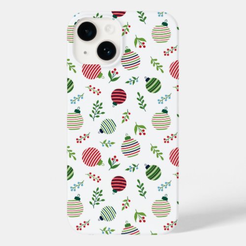 merry Christmas seamless pattern Case_Mate iPhone 14 Case
