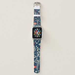 Merry Christmas: Seamless Winter Vintage Apple Watch Band