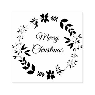 Merry Christmas Self Inking Rubber Stamp
