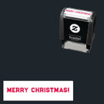 Merry Christmas Self-inking Stamp<br><div class="desc">This Merry Christmas self-inking stamp is sure to spread good cheer Popcorn Anime party style! Remember to stamp it all over your Christmas cards and gift tags! Popcorn Anime - designs for smiles and laughter. For more fun,  visit: www.popcornanime.com</div>